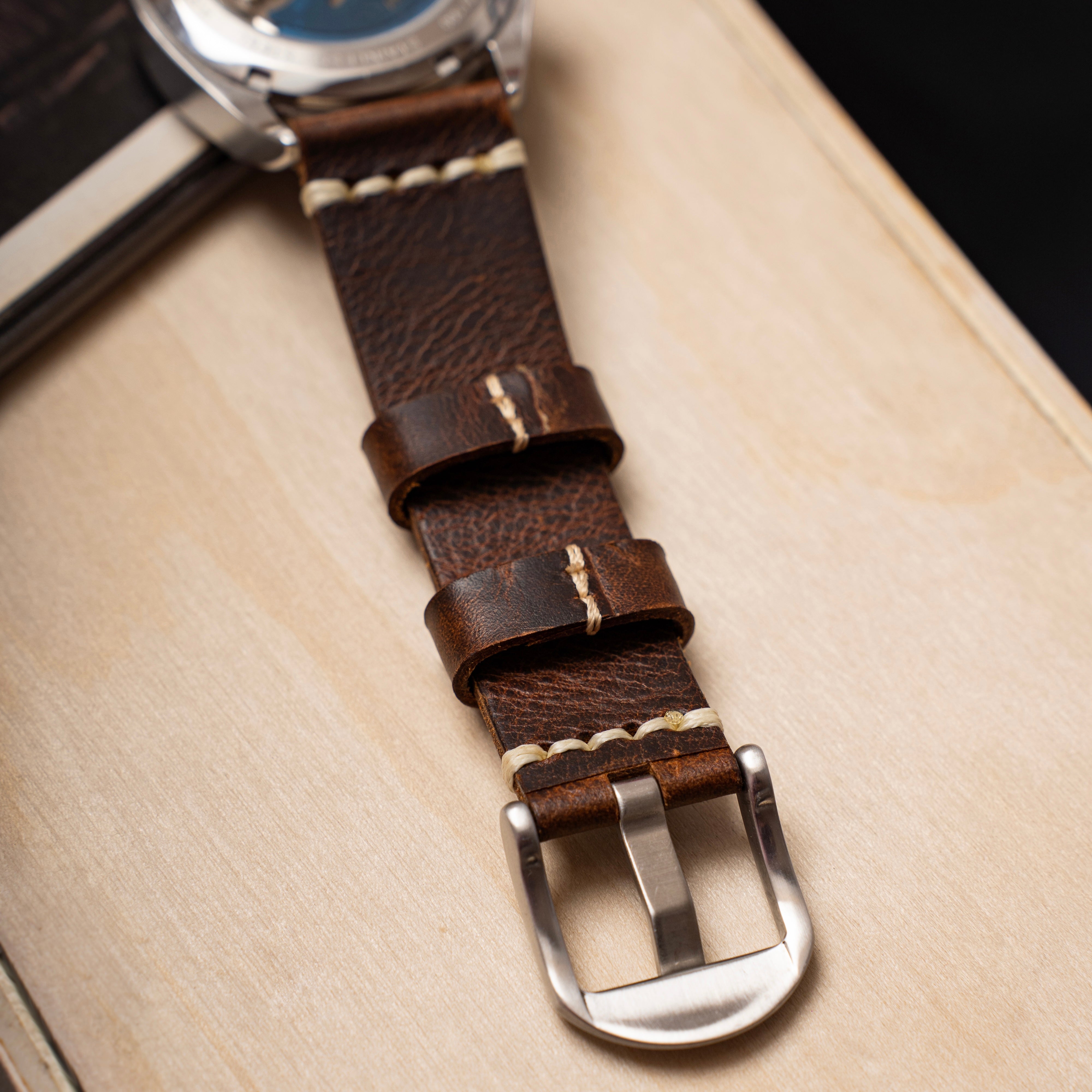 Brown Leather Strap Velcro Watch Straps Argos Momentum Wayfinder